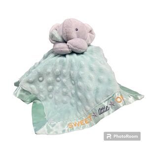 Child of Mine Carter's Sweet Little One Elephant Lovey Security Blanket Rattle